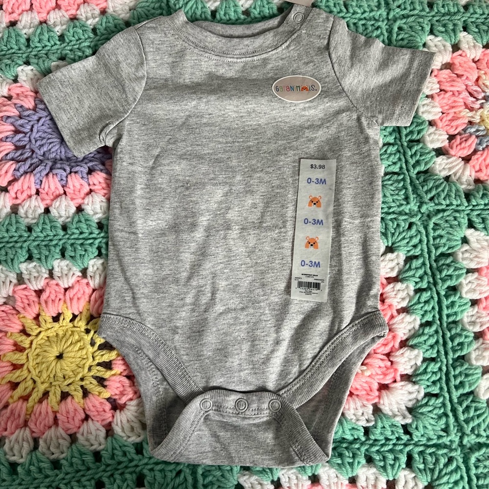 Garanimals Heather Gray Baby Bodysuit